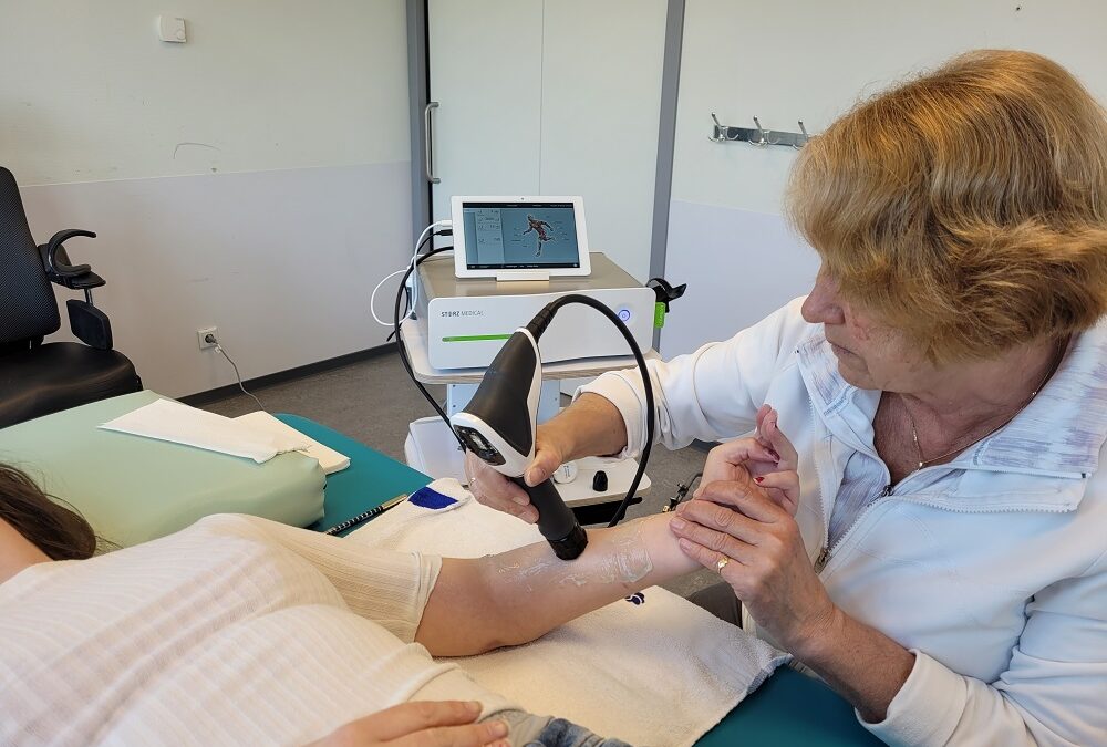 Fysiotherapie werkt sinds kort met shockwave apparaat