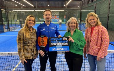 Padeltoernooi in Noordwijk haalt 4000 euro op voor de Honingraat