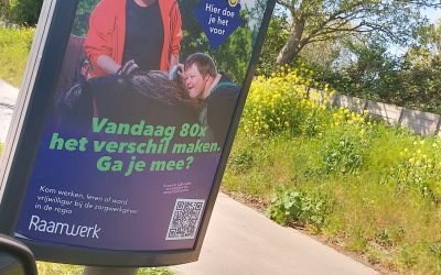 Raamwerk op abri’s in de regio