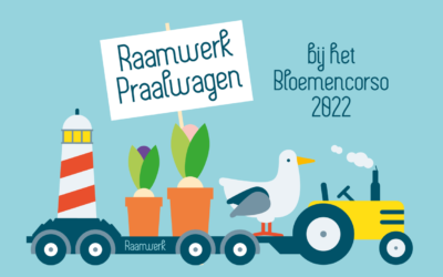 Raamwerk doet mee aan het bloemencorso